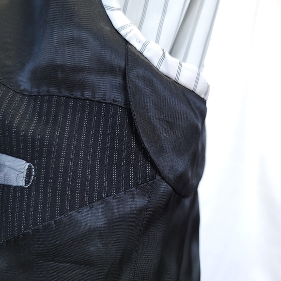 DANIEL HECHTER Paris Pure New Wool 2 Piece Suit Dbl Vented 48/122 Tall Grey - Picture 4 of 15